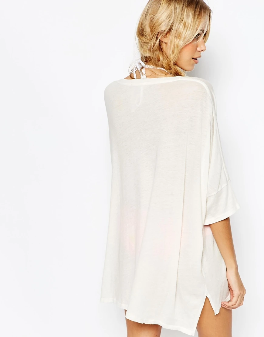 เสื้อชายหาดพิมพ์ลายมะพร้าว F4546