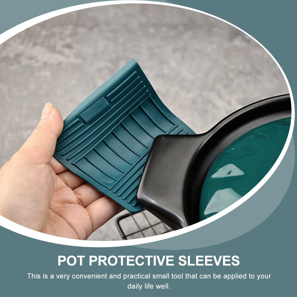 

3Pairs Anti-Scald Pot Handle Covers Heat Insulated Kitchen Pot Holder Sleeves Non-Slip Protective Handle Holders