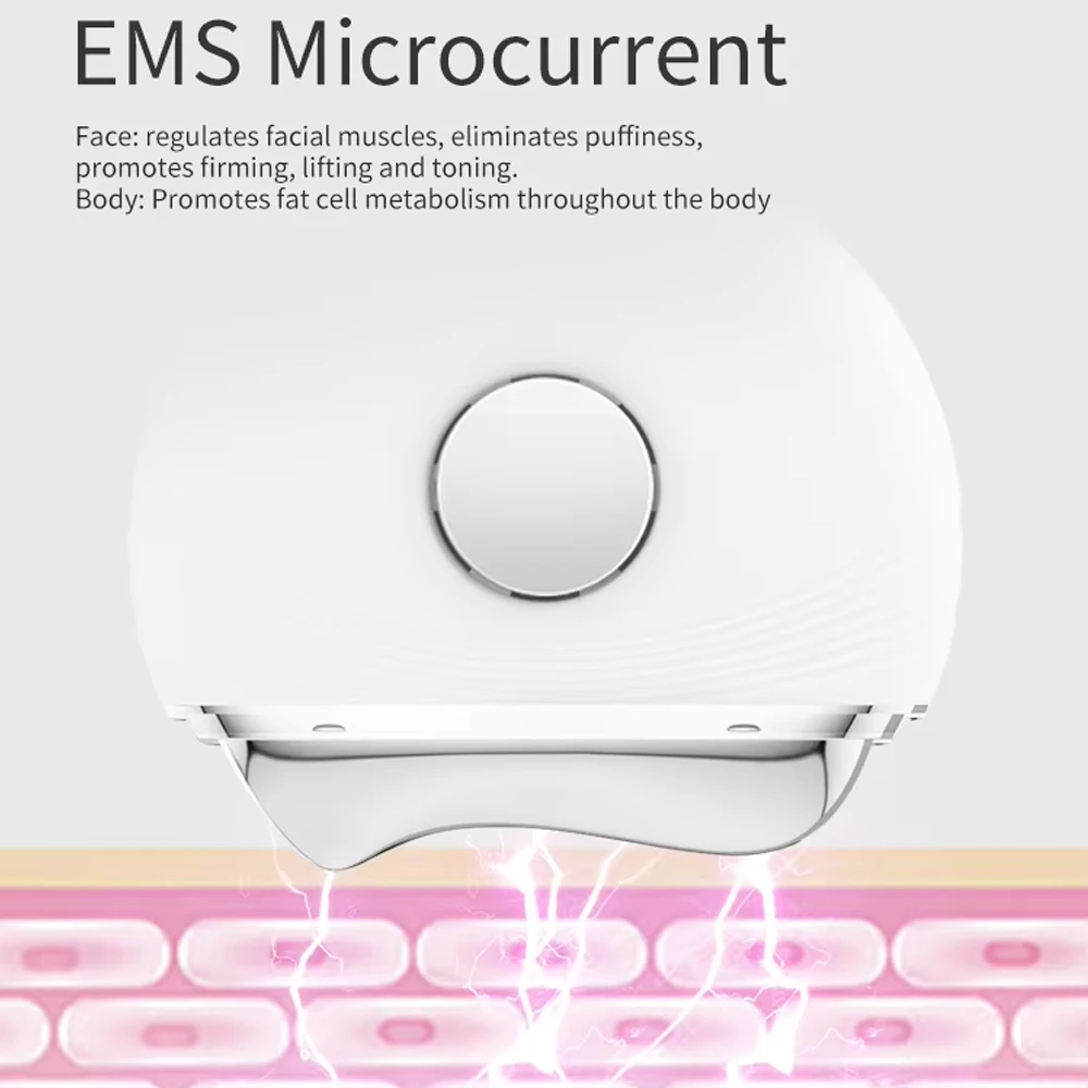 Masseur électrique Guasha EMS, dispositifs de Lifting du visage, Anti-âge, élimine l'œdème, raffermissement de la peau, raclage thermique, soins de beauté