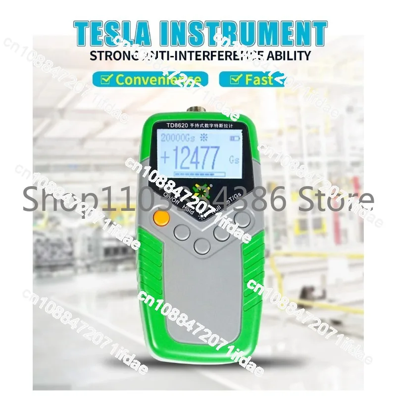 Permanent Magnet Gauss Meter Handheld Digital Tesla Meter Magnetic Flux Meter Surface Magnetic Field Test 5% 2% 1% Accuracy