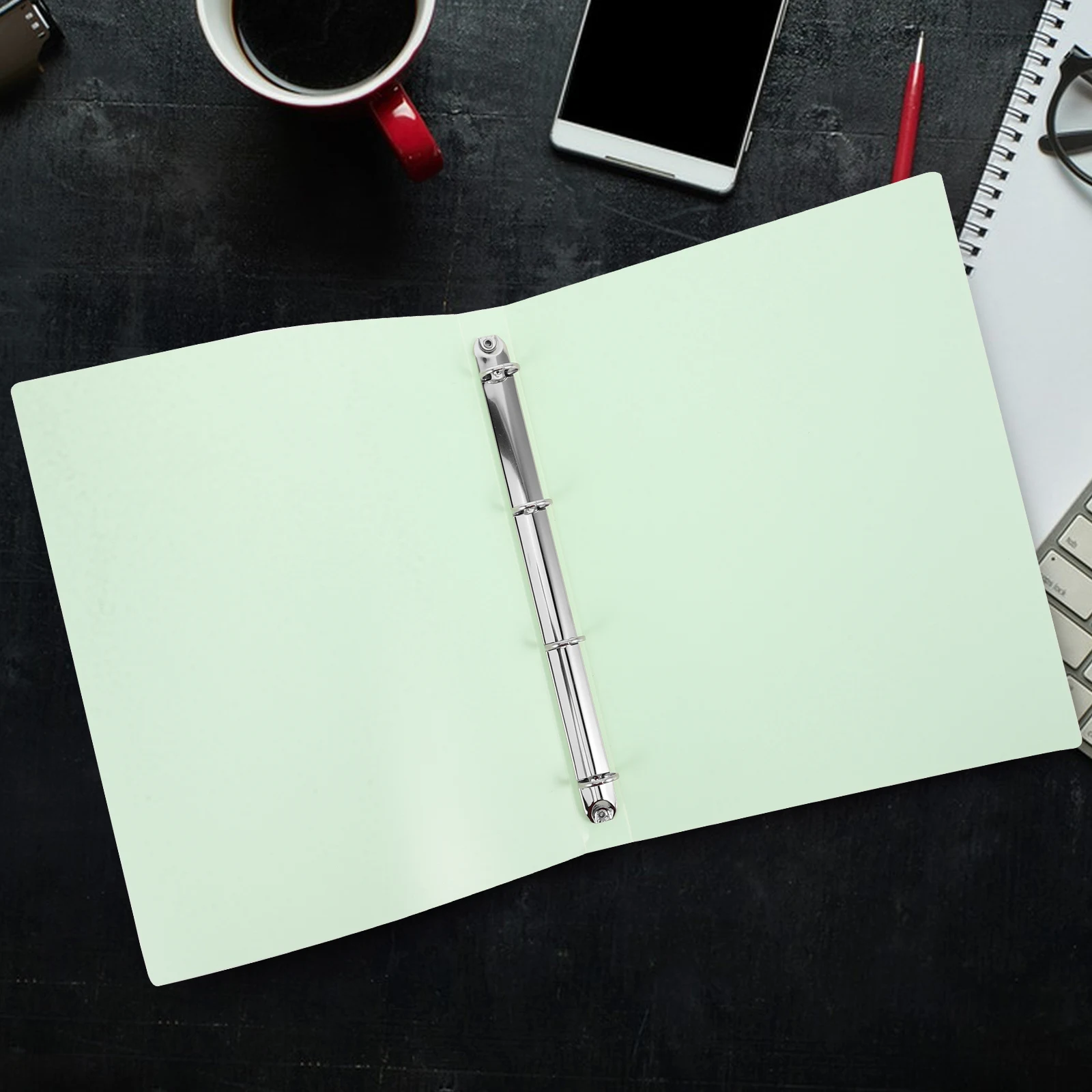 

A4 Document Household Music Score Binder Four Hole File ganizer Blue Office Accessory Storage Bag Pouch File Holder