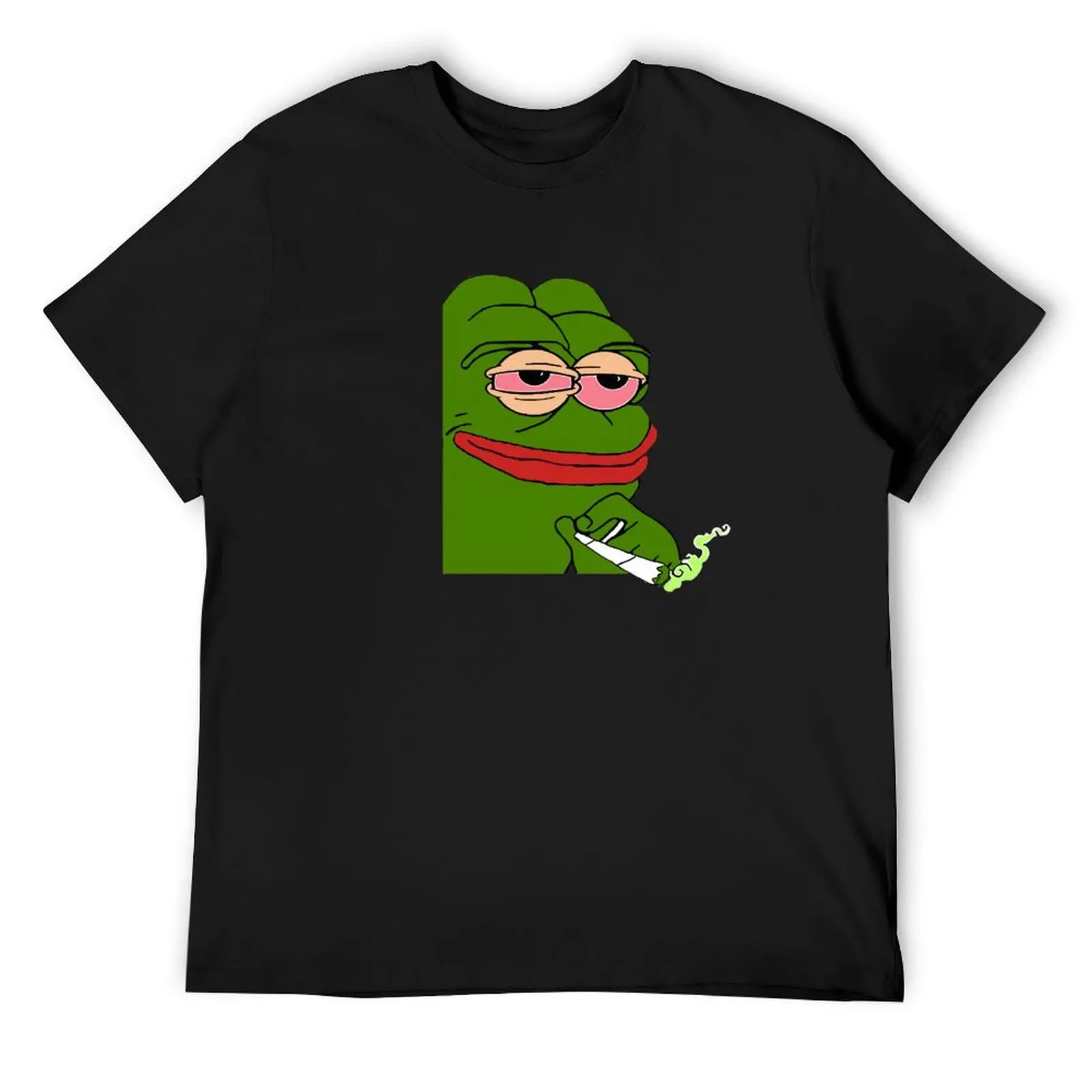 

Pepe the Frog Meme Cartoon Stoner Graphic T-Shirt plus size tops luxury designer for a boy anime t shirts mens t shirts pack