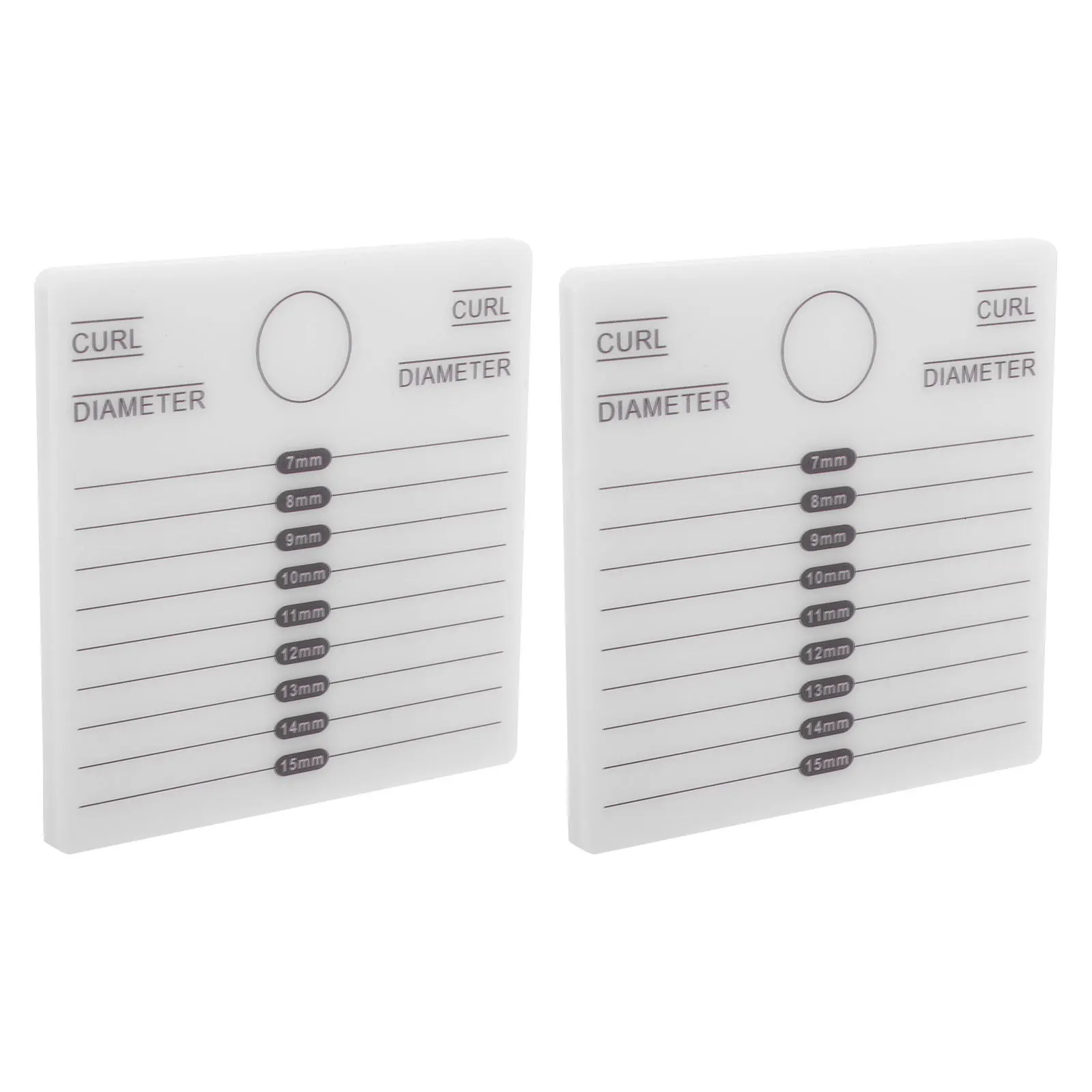 

2pcs Acrylic Eyelash Extension Tool Portable Lash Holder Board For False Eyelashes Grafting Display Tray Lash Extension