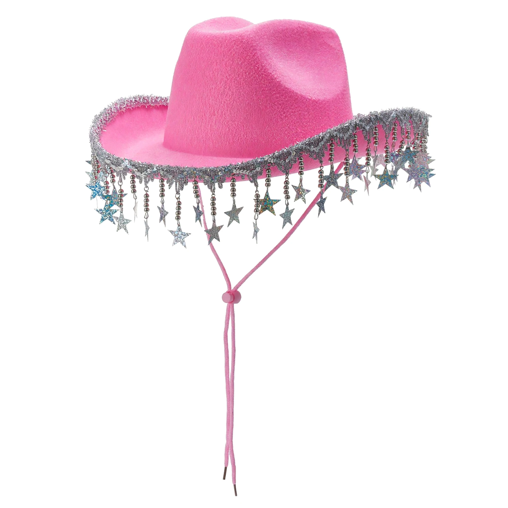 قبعات رعاة البقر الأنيقة المصنوعة من حجر الراين للجنسين مع حافة واسعة وتصميم فيدورا أنيق للمغامرات الخارجية والسفر