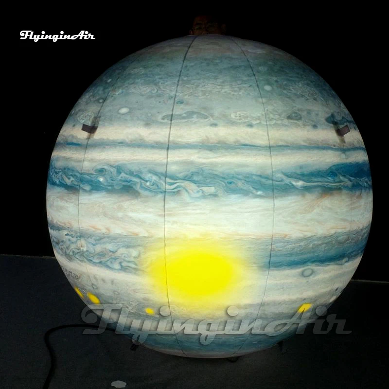 Fantastic Huge Inflatable Planet Ball Personalized Lighting Balloon Air Blow Up Sphere For Party Decoration