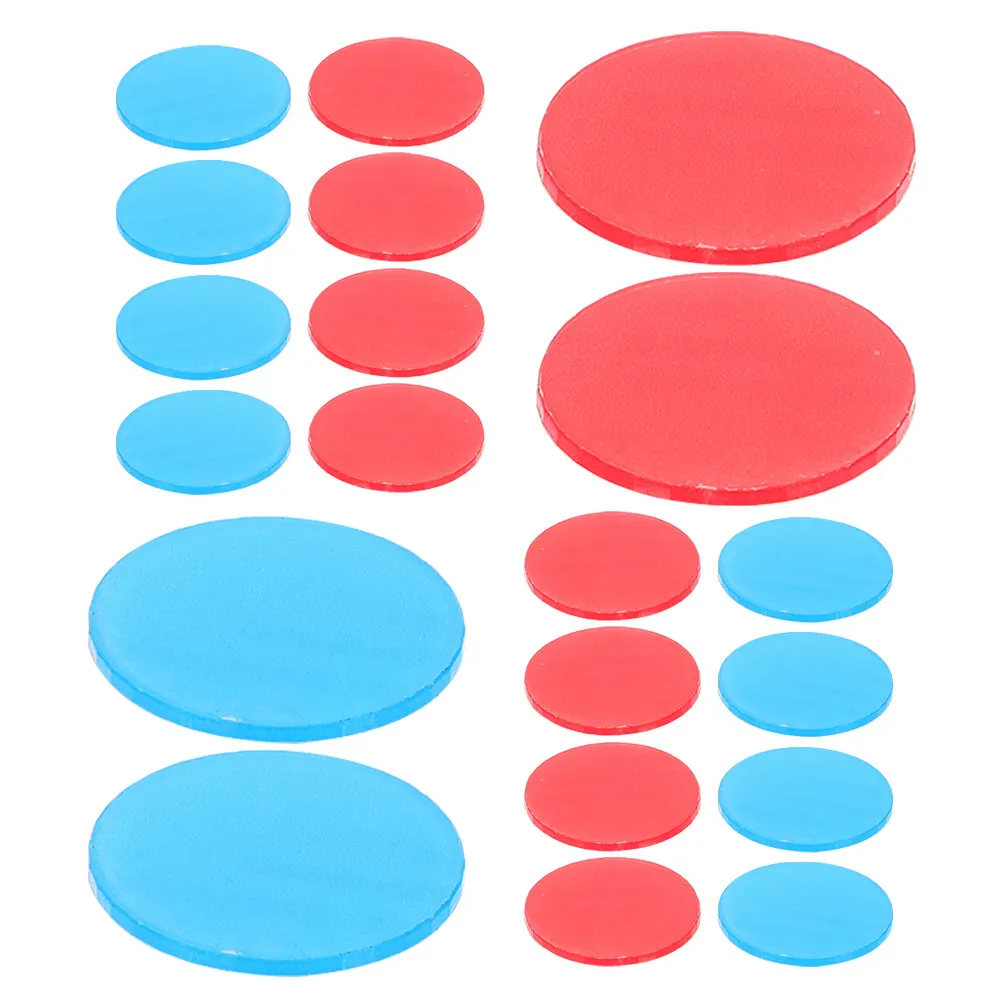 20Pcs Acrylic Hot Cold Water Indicator Stickers Waterproof Easy Peel Stick Labels for Faucets Sinks Bathroom Kitchen Hotel