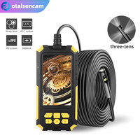 Industrial Endoscope All-In-One Machine IP68 Waterproof Pipeline Camera 8mm Three-Lens Car Spyglass 4.5 IPS Full Color Screen