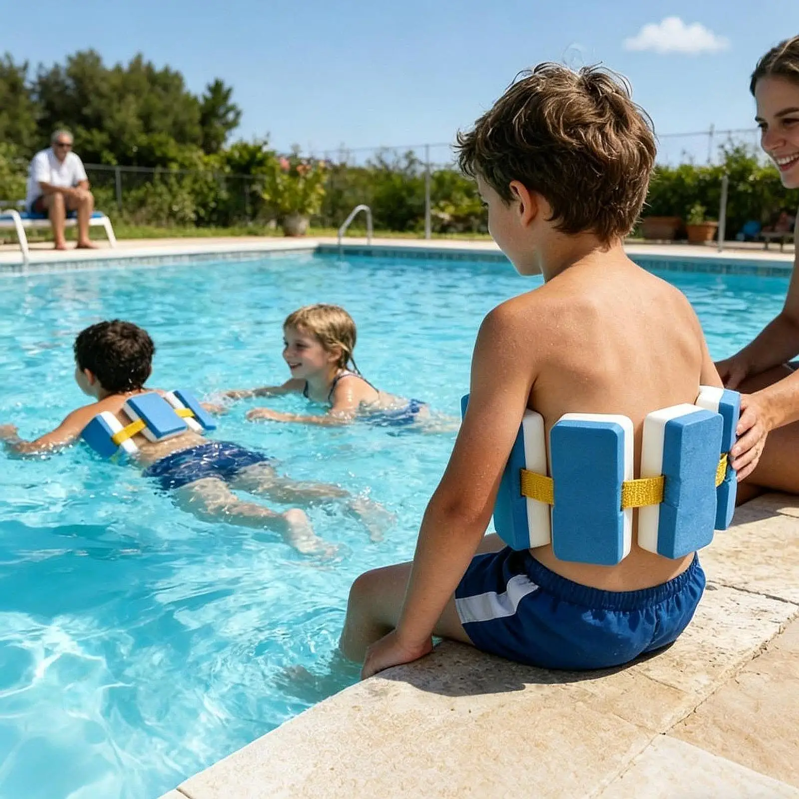 

Swim Belt Portable Buoyancy Device EVA Material Float Belt for Kids Adults Beginners Aqua Fitness Training