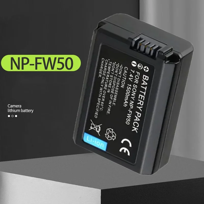 NP-FW50 NPFW50 FW50 Battery For SONY A6000 α6000 A6400 A5000 A6300 A7M2 A7R II 1500mAh Camere Battery  USB Battery Charger