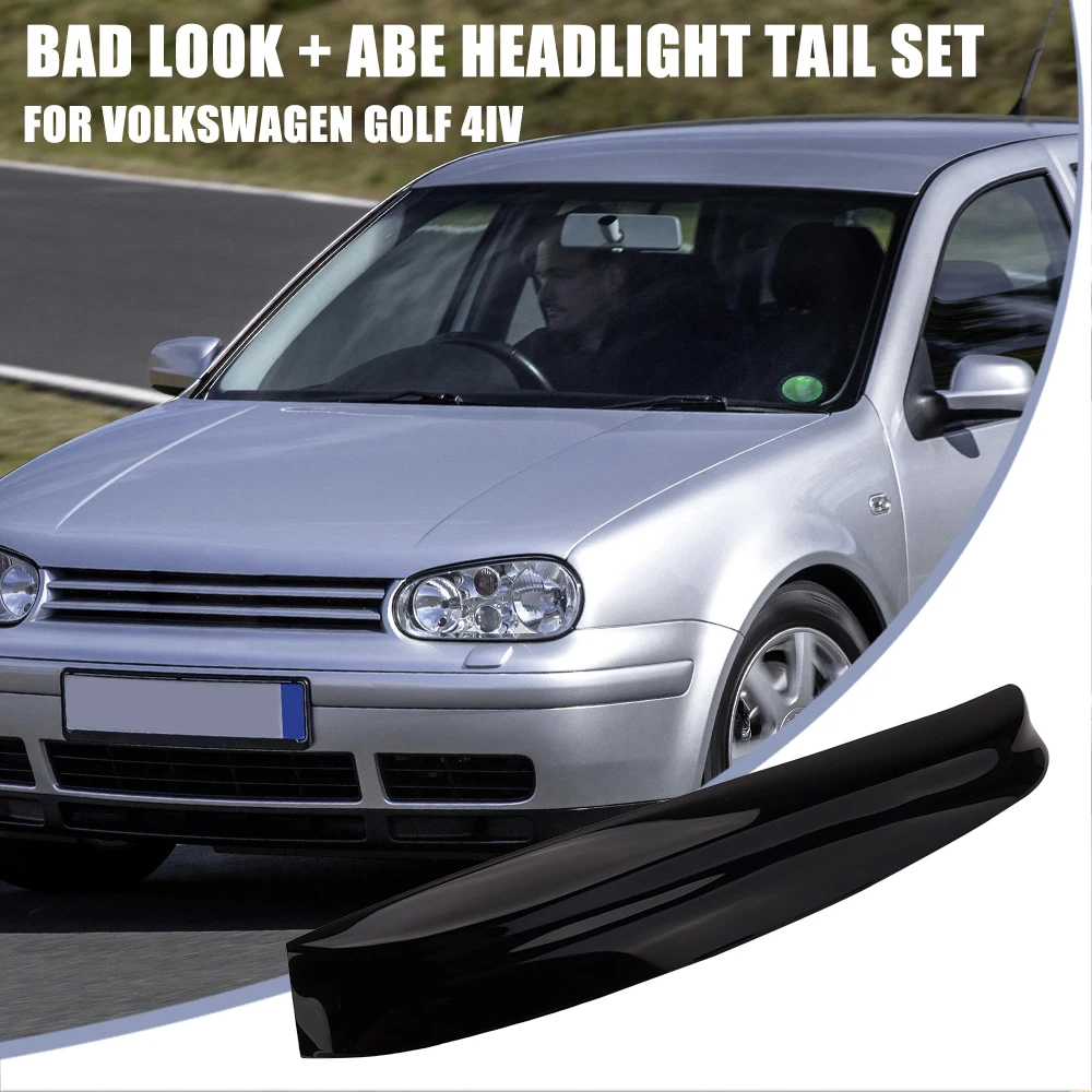 

Автомобильная лампа для украшения бровей для VW GOLF 4, чехлы для фар, бровей, автомобильные чехлы для век BAD LOOK + ABE