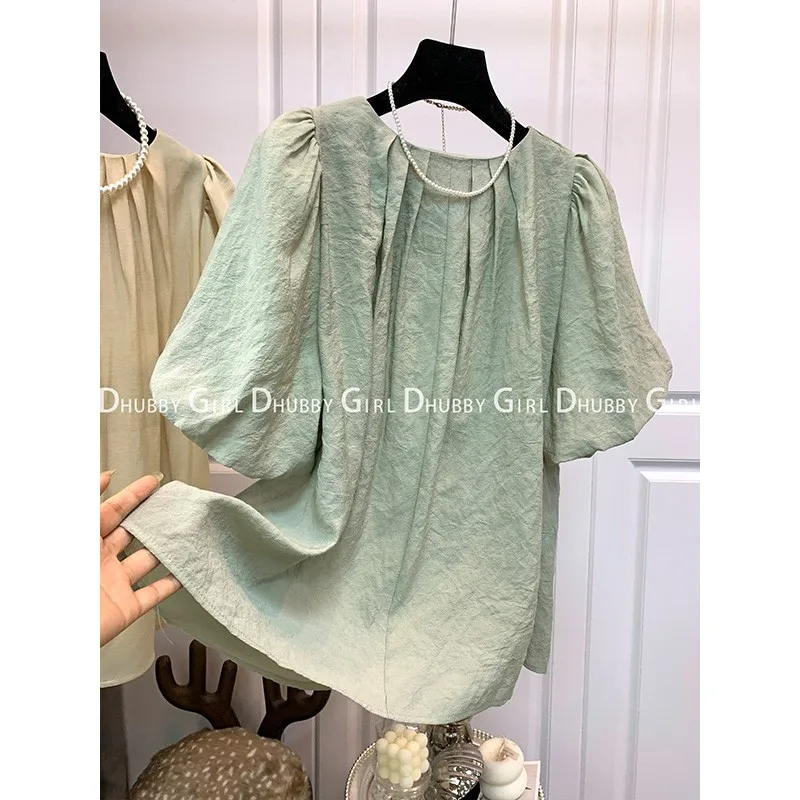 

Laides Tops Blusas Mujer De Moda 2023 Women's Clothing Puff Sleeve Chiffon Blouses Summer Elegant Shirts Casual Thin Blouse