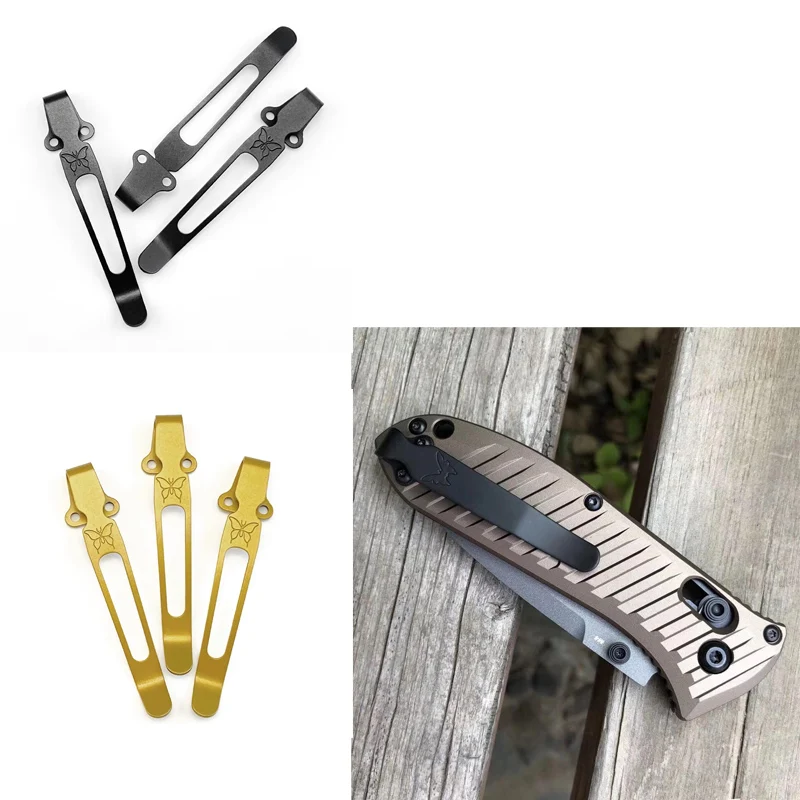Custom Knife Titanium Deep Carry Pocket Clip for Benchmade Mini-Grip Griptillian 551 Bugout 535 940 575 Emerson CQC ZT0640 0920