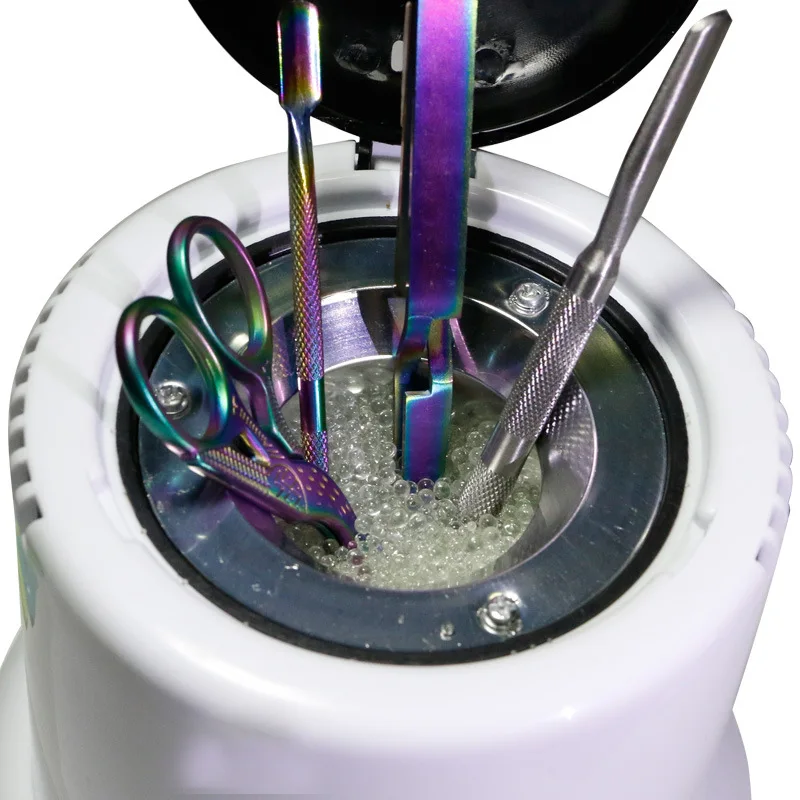 120g Quarzsand Hochtemperatur-Desinfektionsperlen Maniküre-Ausrüstung Sterilisationsbox Nagelkunst-Werkzeuge Desinfektionsmittel für den Salongebrauch – Detail 3
