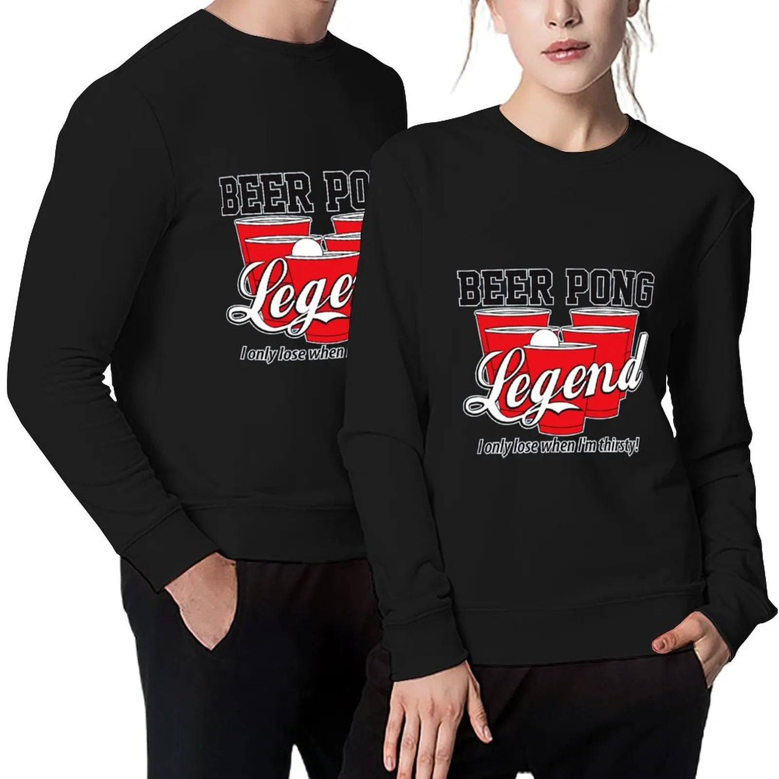 

BEER PONG LEGEND Pullover men's winter sweater autumn anime clothing mens clothes new sweatshirt