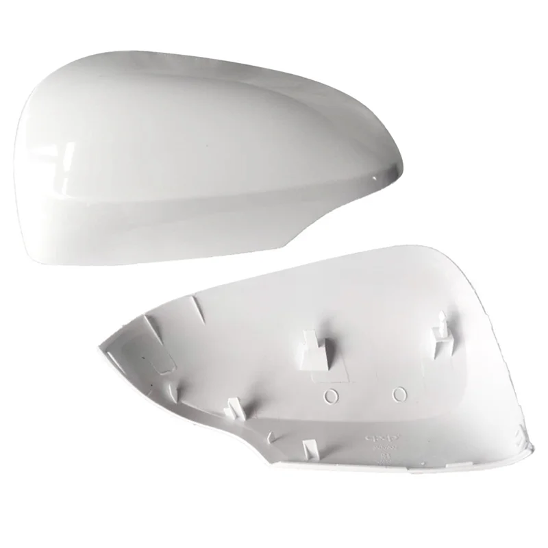 Car Door Mirror Side Rear View Mirror Cover Shell Mirror Cap for Toyota Prius C Aqua Axio Premio Allion 2012-2018 White