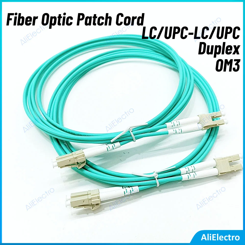 

10pcs/lot OM3 Fiber Optic Patch Cord LC UPC Multi Mode Jump Cable Dual 1/2/3/5m Dual Solo Fibra Cable