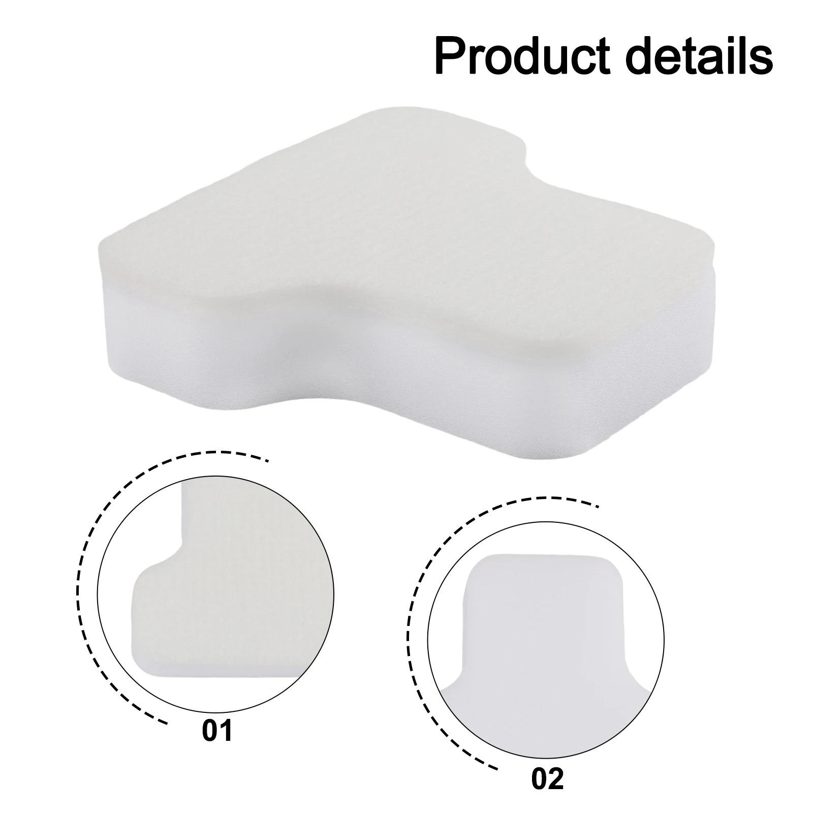 Foam & Felt Filter Foam and Felt for SHARK CZ500UKT/ CV100UKT/CZ2001/CZ351/CZ500EUT 4 Pack Foam and Felt Filters