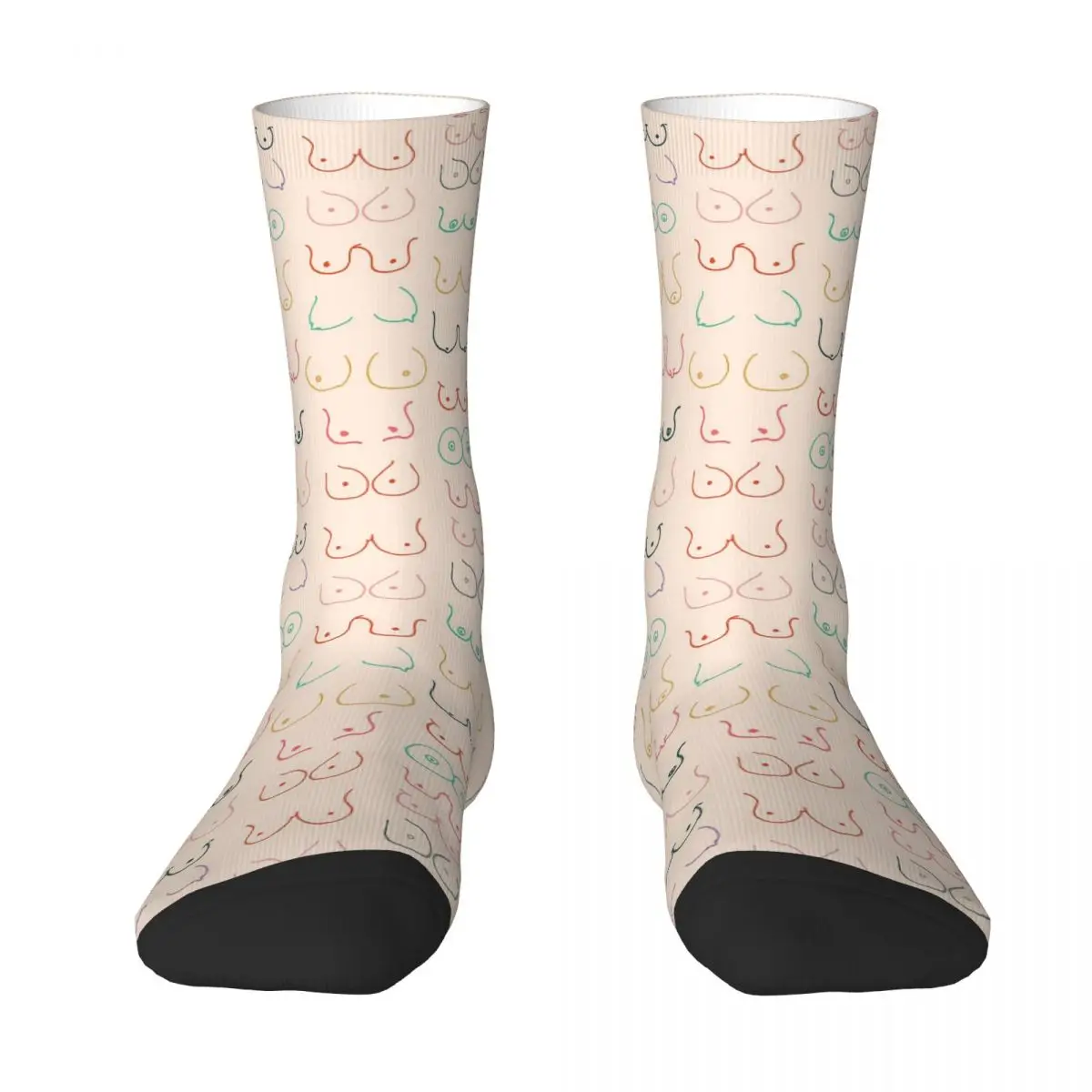 

Pastel Boobs Socks Harajuku High Quality Stockings All Season Long Socks Accessories for Man's Woman's Gifts