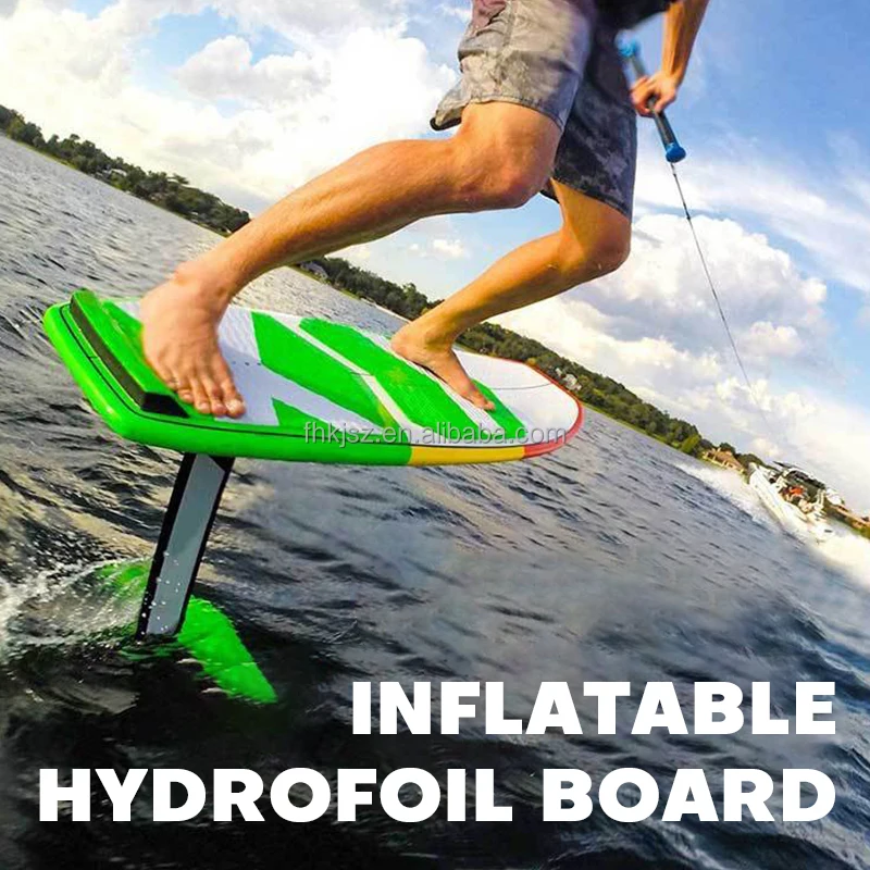 Custom Logo 110L PVC Drop Stitch Hydrofoil Surfboard Inflatable Foil Board