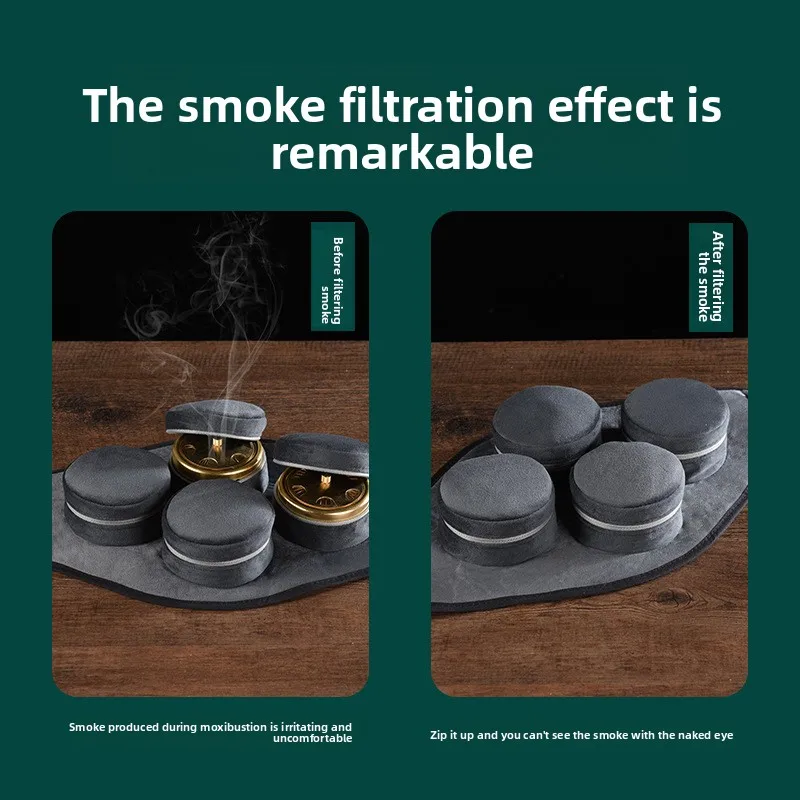 صندوق Moxa النحاسي الخالي من الدخان من Chang'an Ai - طقم معلق ومحمول مع غلاف قماشي متعدد الطبقات #2