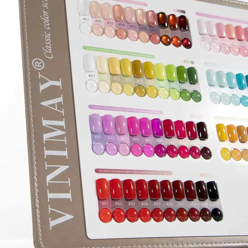 VINIMAY 70 Farben einfarbiges Nagel-Gel-Nagellack-Set, vollständige Abdeckung, Gel-Lack, Nagelstudio, Großhandel, Marnicure, UV-Gel-Lern-Set