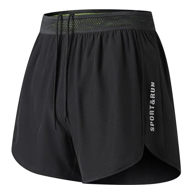 Sports Training Shorts Men's Summer Ice Silk Quick Drying Fitness Training Suit Running Thin Marathon Three Quarter Pants
