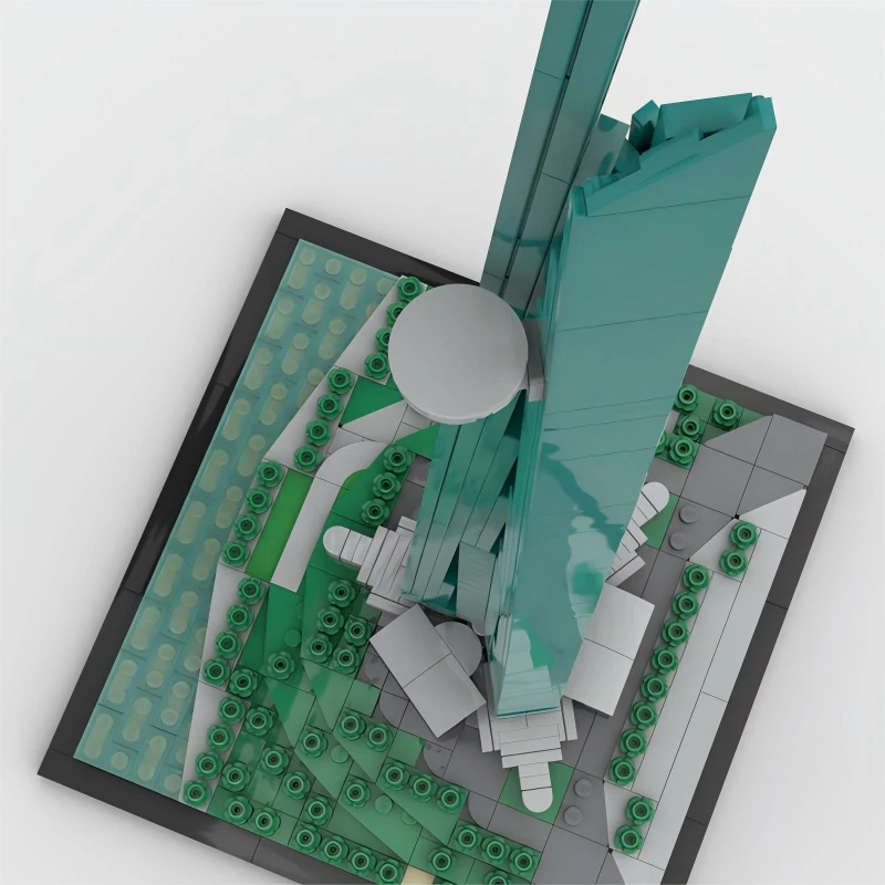 Urban Architectural Street View Building Blocks MOC High Rise Jeddah Tower Model Children's Assembly Toy Birthday Gift Ornament