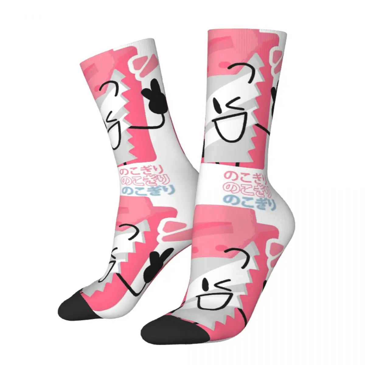 Happy Funny Men's Socks Aikon Bfb Saw Retro Harajuku Battle for Dream Island BFDI 4 and X Pattern Crew Crazy Sock Gift Printed