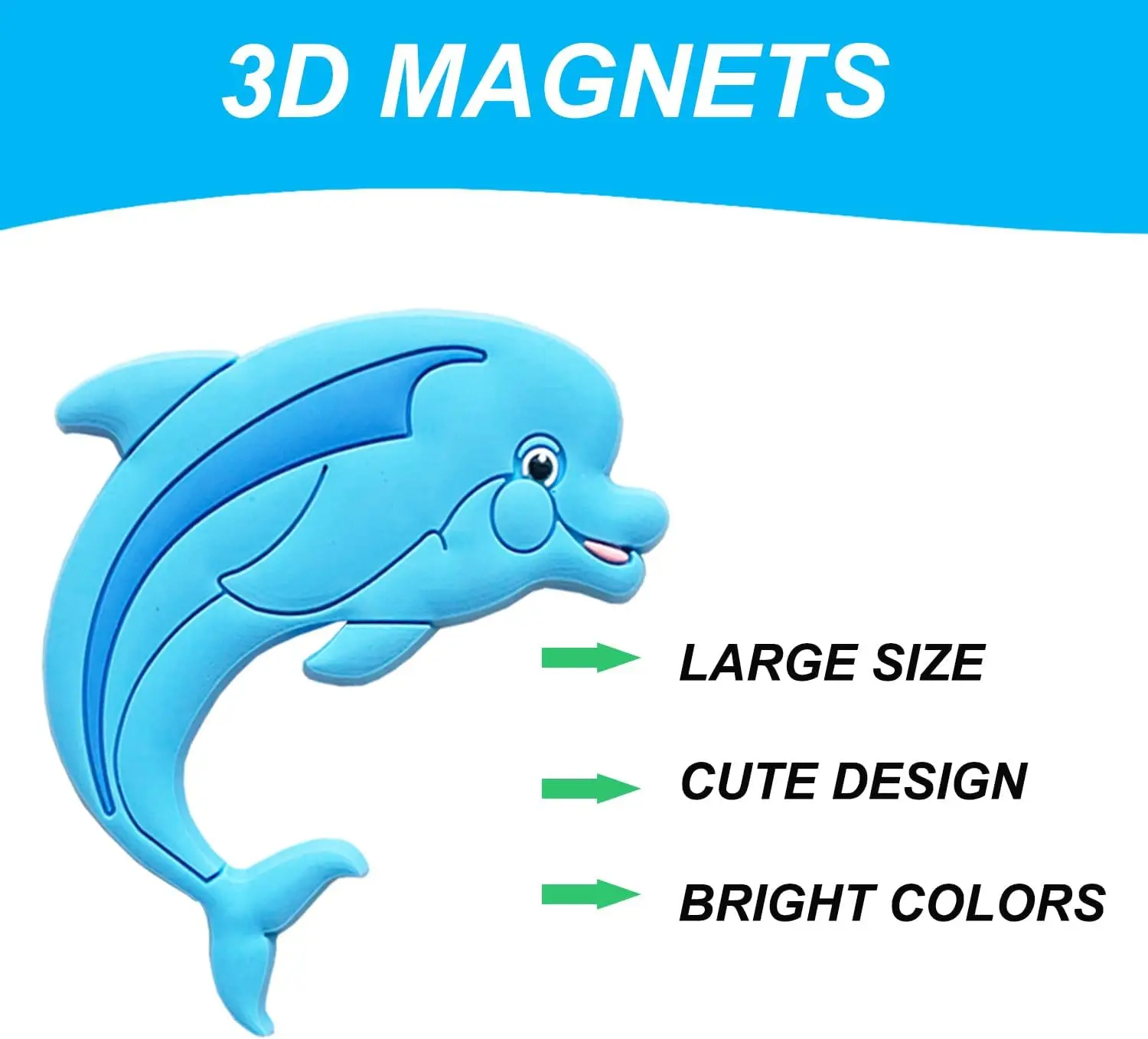 Toddler Fridge Magnets for Kids - Kid Refrigerator Magnets for Toddlers - Ocean Animal for Fridge