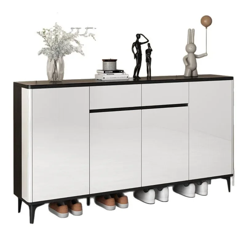 

Light luxury shoe cabinet, simple and modern outside the door of the home, large-capacity foyer storage locker, balcony locker s