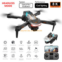 8K MINI Foldable Image Follow Electric Remote Control Drone Quadcopter 2.4G Colorful Light Headless Mode Attitude Hold Rc Drone