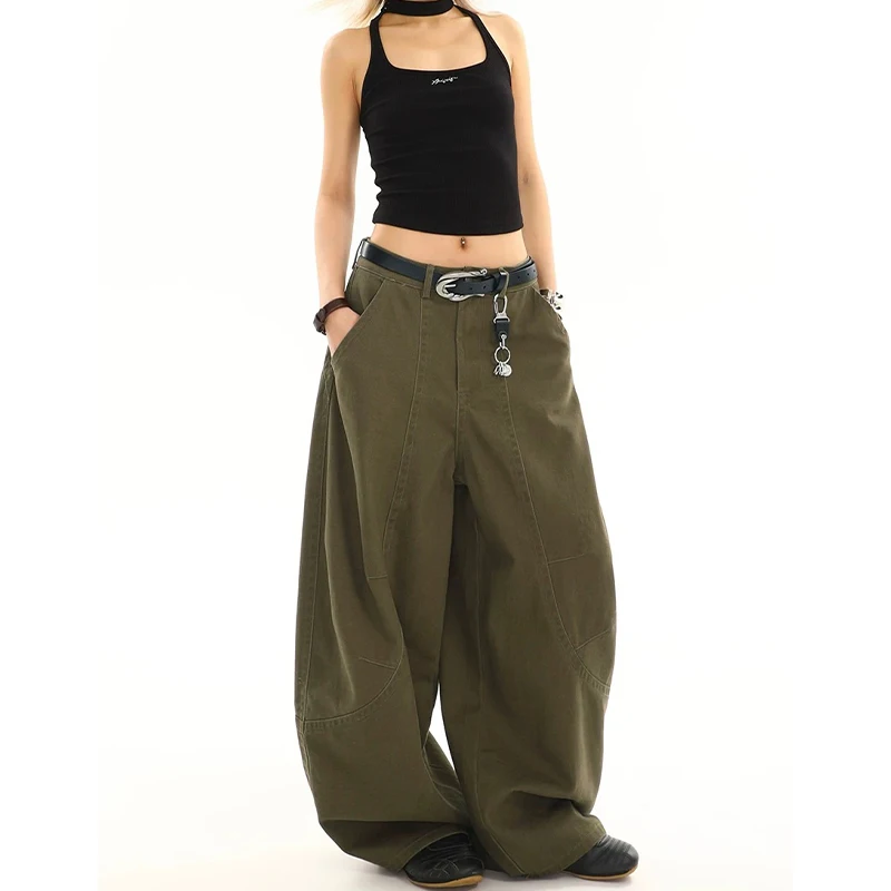 Vintage Baggy High Waist Jeans Women Y2K Wide Leg Oversized Harajuku Popular Fashion 2026 Summer Streetwear Jeans Pants