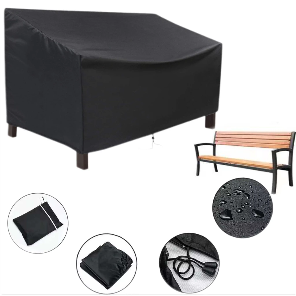 

High Quality Waterproof Outdoor Garden Bench Cover Benchs Furniture Sofa Chair Table Rain Snow Dust proof Protector Cover