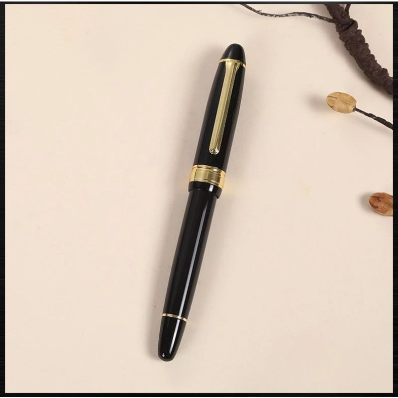 Jinhao Metal Fountain Pen Golden Clip Long Knife 3.0/4.5 Ink Pen Elegant Signature Pen Business Executive Gift Box Stationery