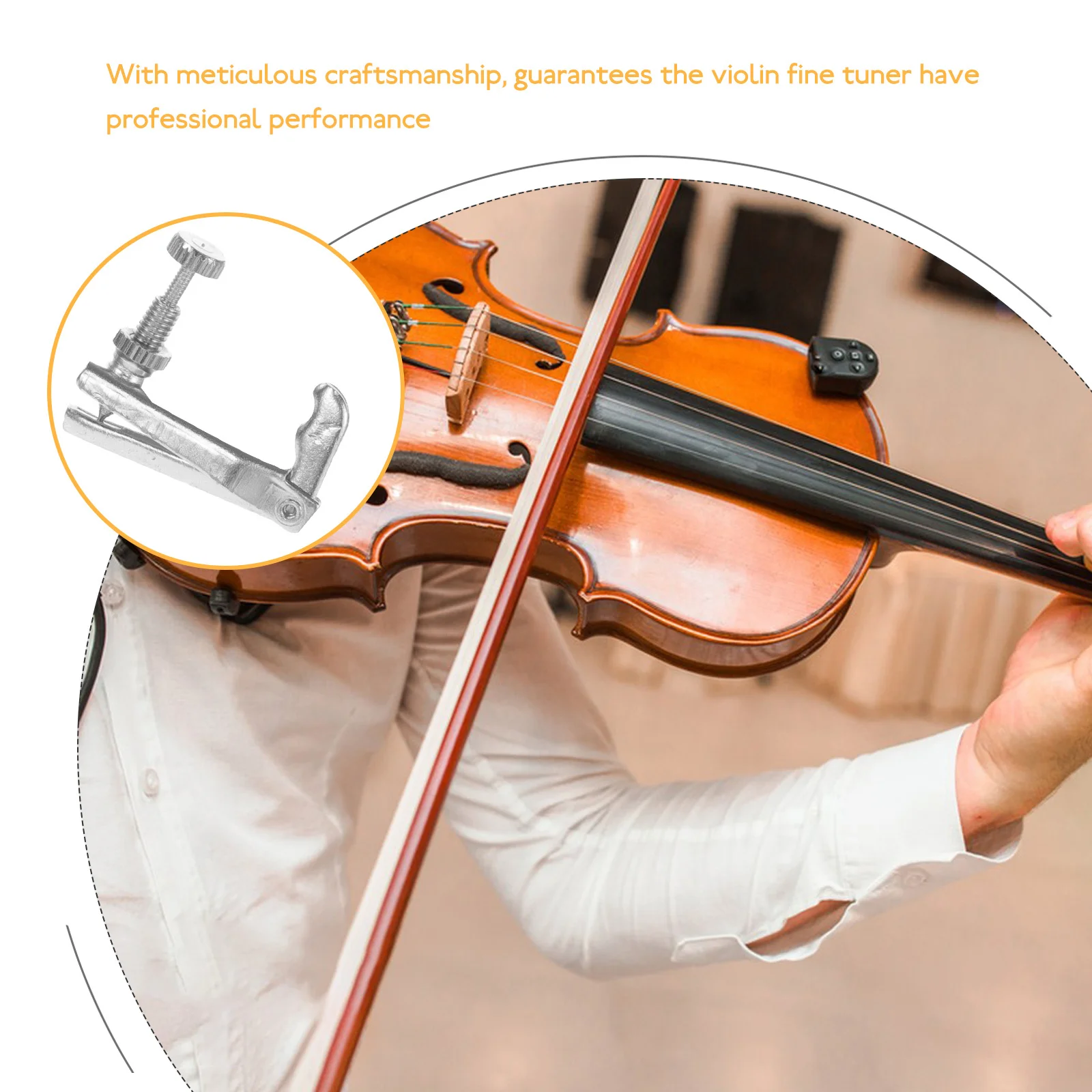 

Violin String Hooks and Buttons for Beginners Universal Zinc Alloy Fine Tuning Screw