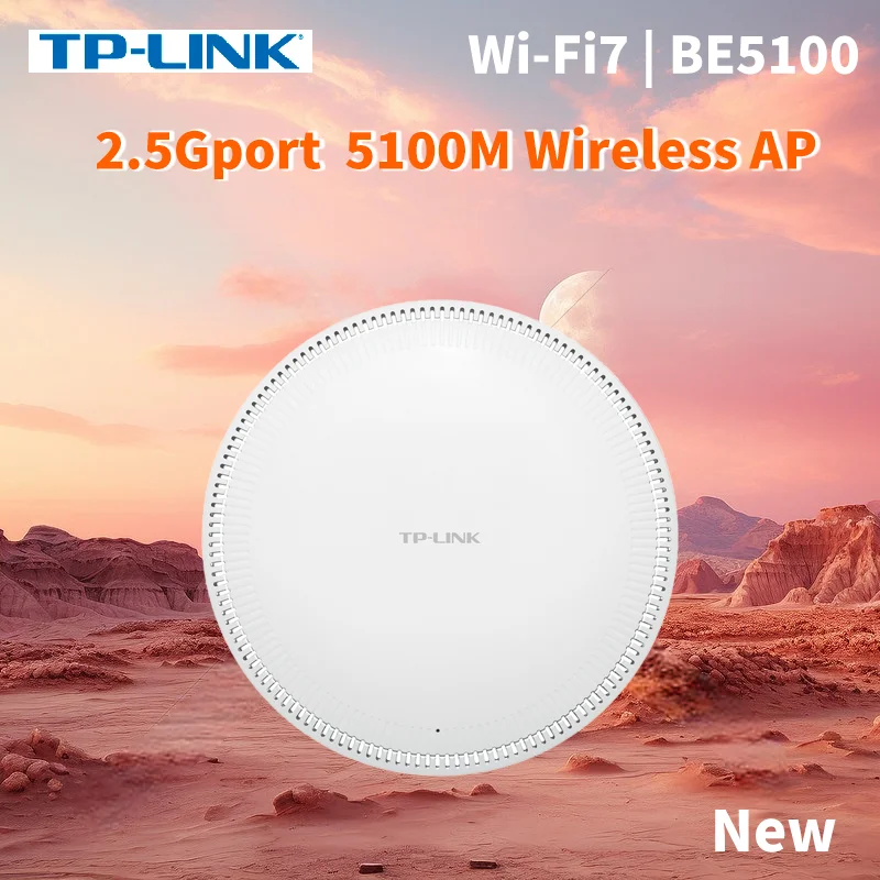 TP-Link Wi-Fi7 BE5100 Ceiling Access Point Range Wireless AP 5G Router Signal Booster POE  Wifi Booster MESH Repeater