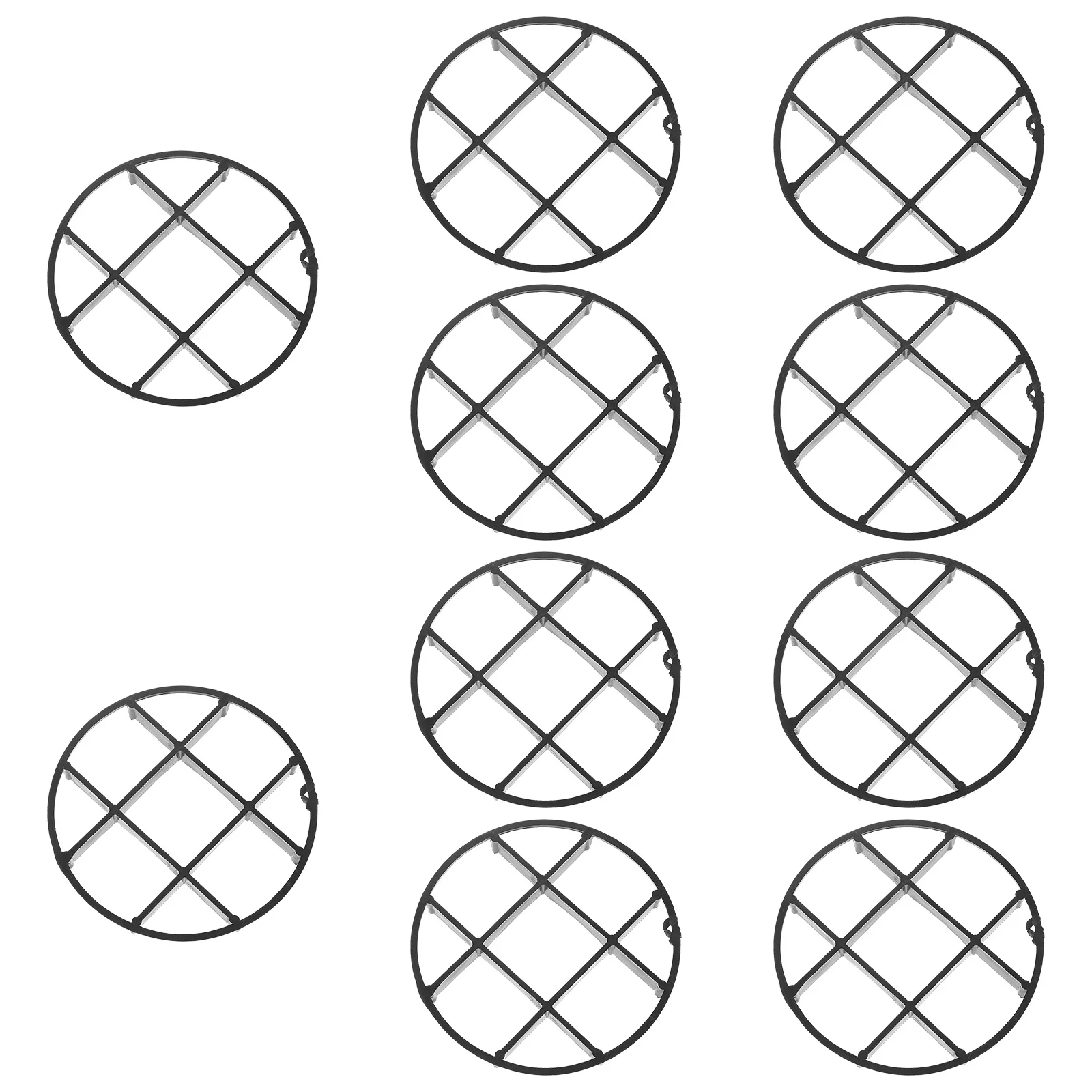 

10pcs Plastic Tray For Plant Pots Breathable Mesh Base Pad Garden Pot Feet Indoor Outdoor Flowerpot Bottom Cushion Planter Mat