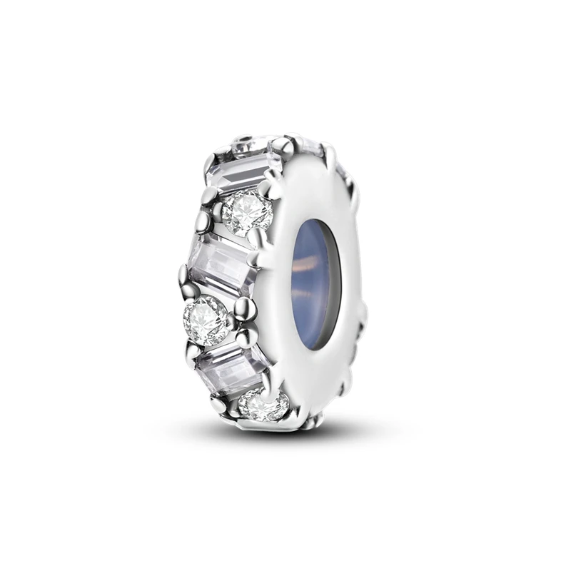 925 Sterling Silber Silikon Spacer Stopper Perlen Charms Schmuck Fit Original 925 Armband Für Frauen DIY Geschenk Party