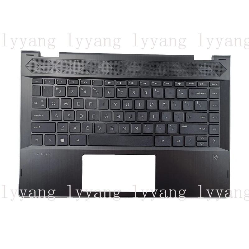 f  New for HP Pavilion x360 14-CD 14m-cd0001dx Palmrest Keyboard L18947-001 Silver Edge