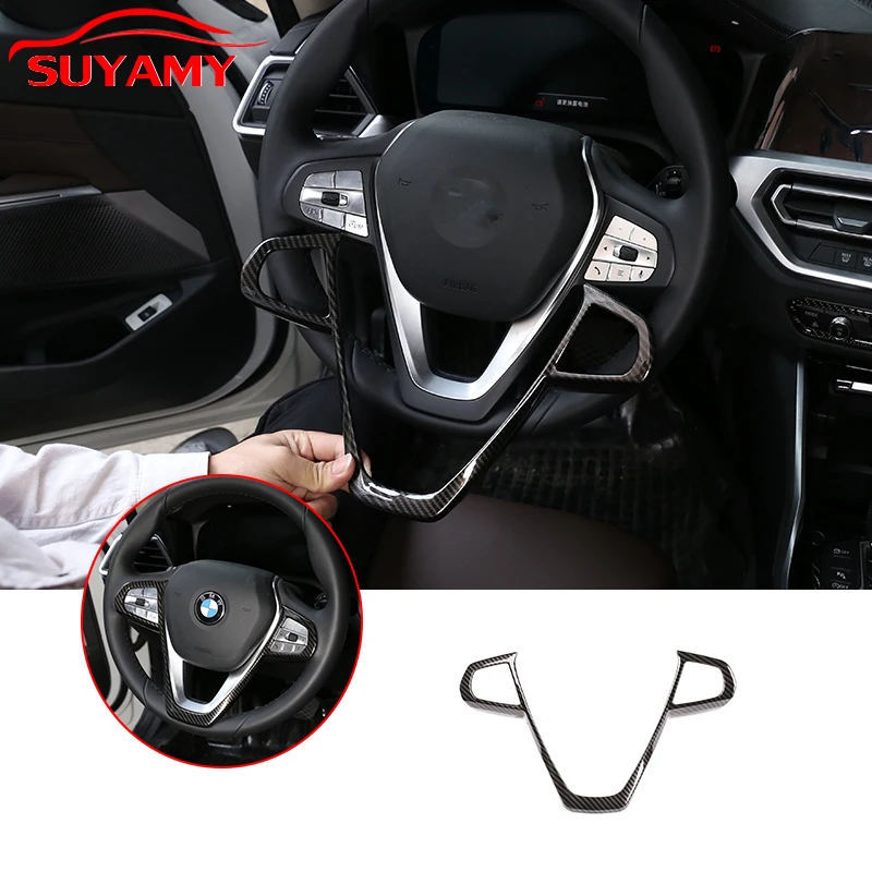 

ABS Steering Wheel Button V Frame Trim Cover For BMW 3 5 series G20 G30 X3 X5 X7 G01 G05 G07 GT6 G32 7 Series G11 2020+