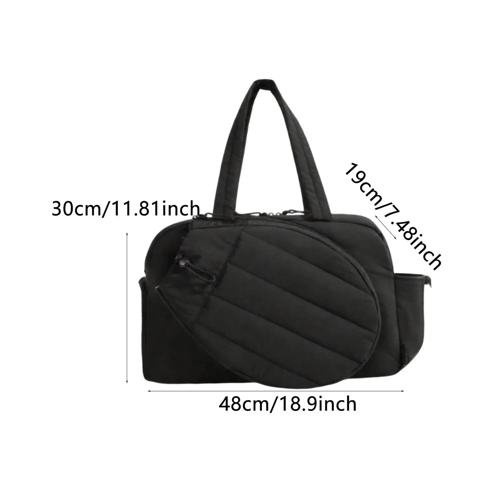 حقيبة تنس سعة 35 لترًا، هدايا خفيفة الوزن، محمولة واسعة، تحمل على القماش الخشن لعطلة نهاية الأسبوع