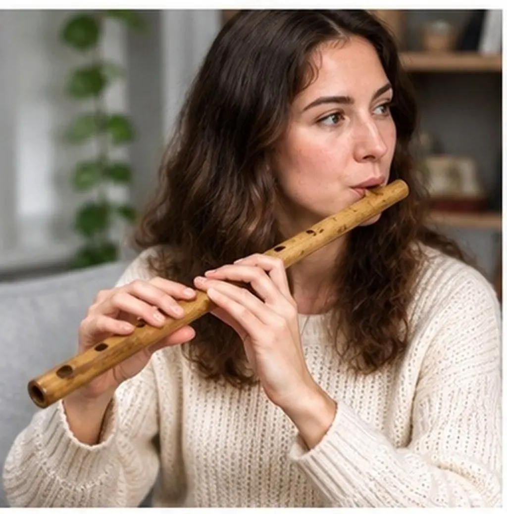 Flute Instrument Beginner Wood Flutes Small C Wooden Piccolo Instruments - Musical