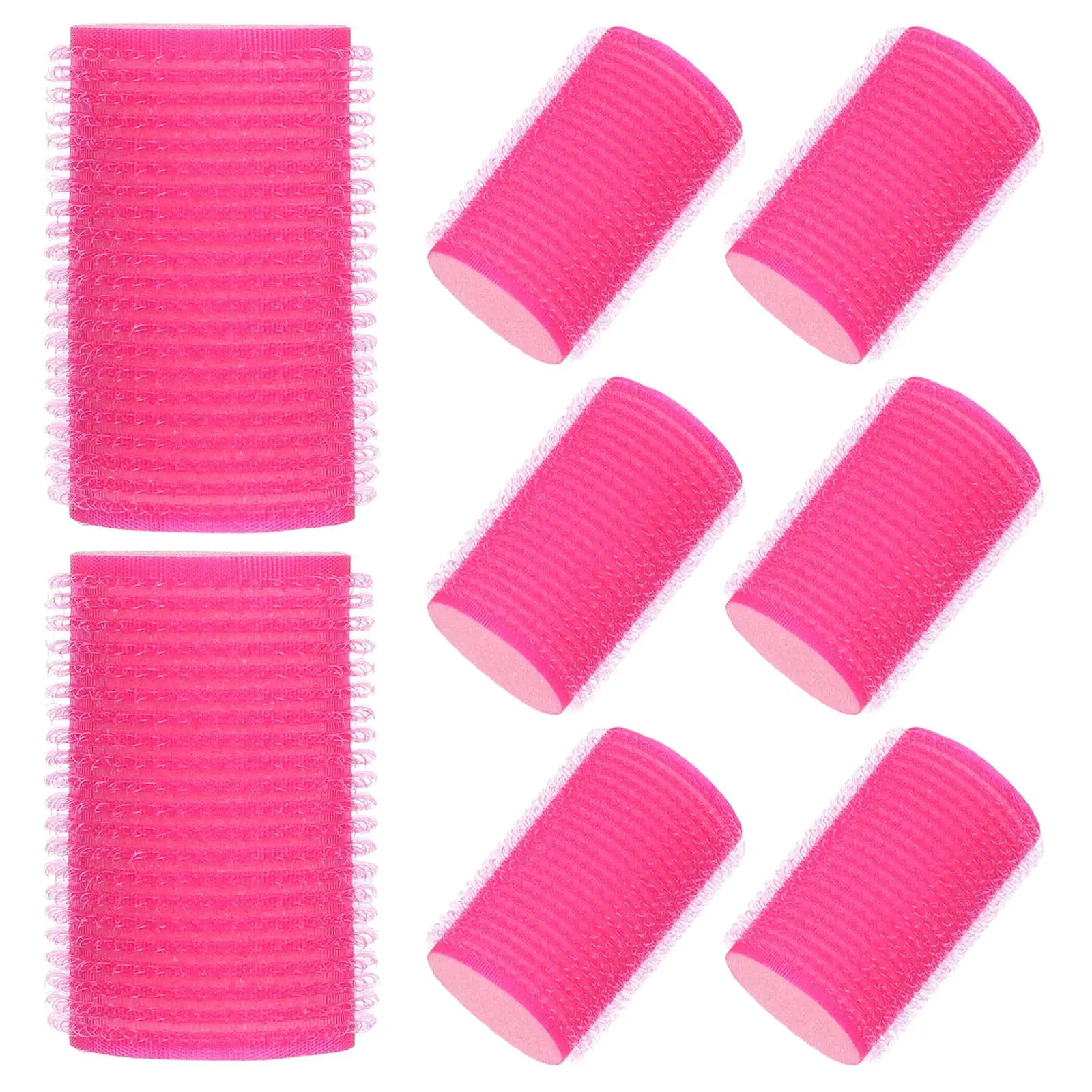 

8Pcs Hair Sponge Curlers Self-Grip Hair Styling Rollers Lightweight Temporary Hairdressing Curl Tool for Women
