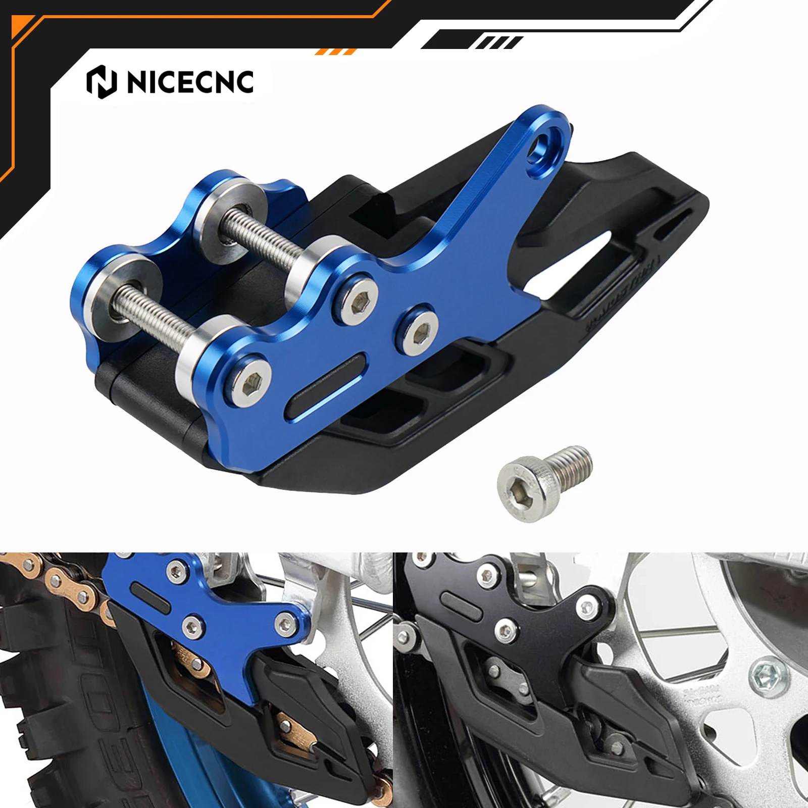 

NICECNC Chain Guide For Yamaha YZ125 YZ250 YZ250F YZ450F WR250F WR450F 2008-2022 YZ125X YZ250X YZ450FX YZ250FX 2017-2022 YZ 250