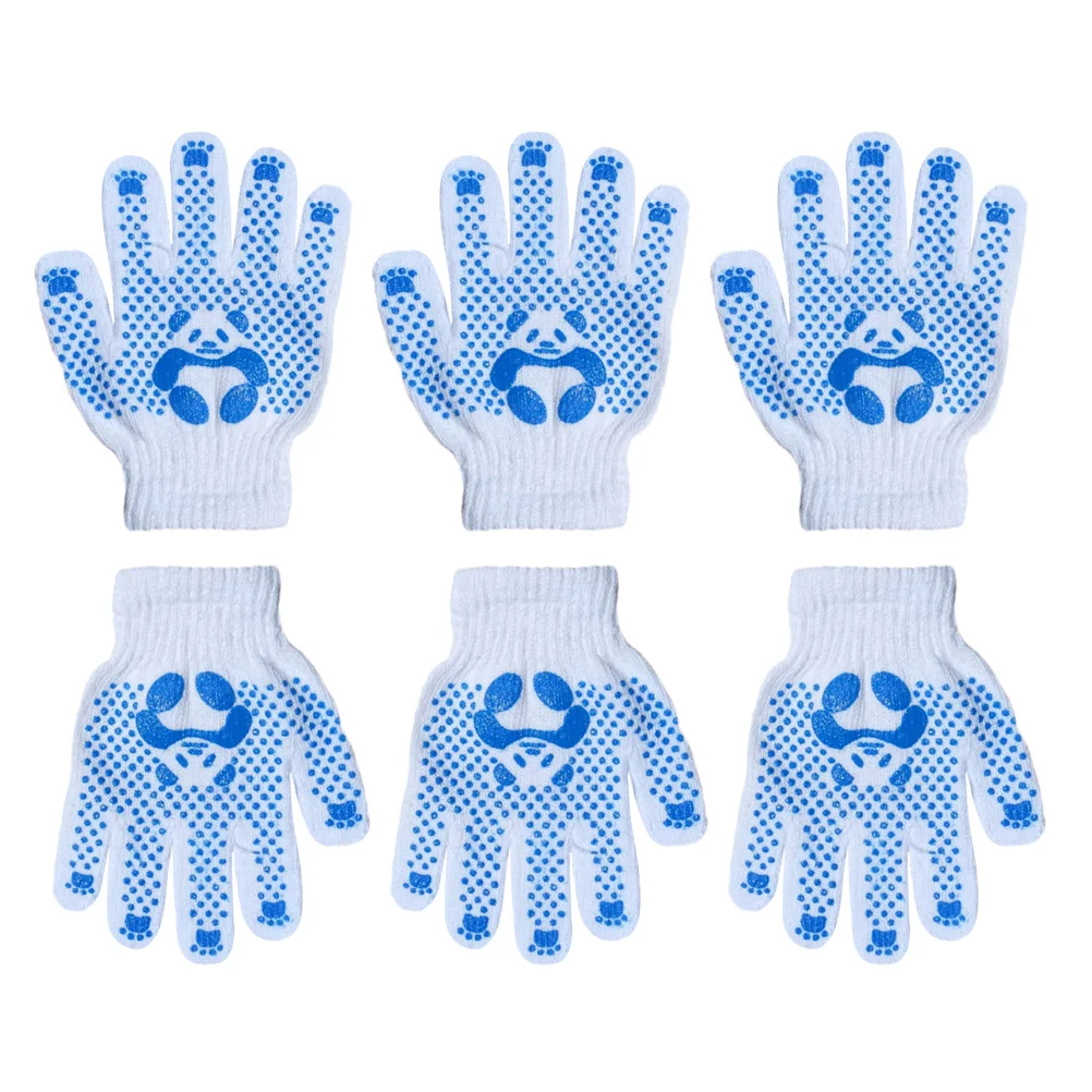 

3pcs 3 Pairs Children's Labor Protection Kids Garden Gloves Medium Size 6-12 Ages Polyester Cotton Gardening Work Gloves