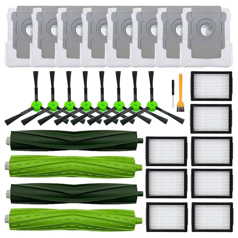 Para Irobot Roomba I3 I3 + I7 I7 + I4 I6 I6 + I8 I8 +/Plus E5 E6 E7 J7 I E & J Series aspiradora cepillo lateral principal piezas de bolsas de filtro Hepa
