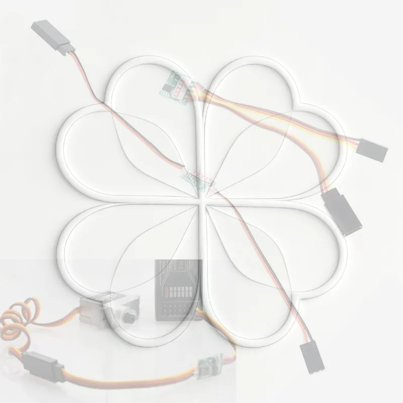 PPM/PWM Servo Signal Amplifier High Sensitivity Signal Booster Extension Cord for RC Underwater Drone Use