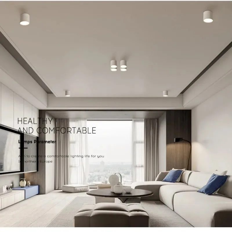 Dimmable Surface Mounted LED Downlight 10W/15W Rotating LED Spot Light Ceiling Lamp with LED Driver AC110V/220V Home Decoration