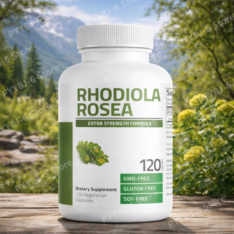 

Биологически активная добавка с родиолой розовой для общего здоровья, без ГМО, веганские капсулы, 120 штук, натуральный растительный экстракт для взрослых