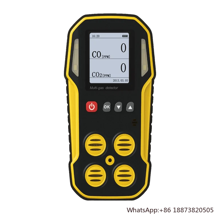 Handheld Multigas 2 in 1 CO de CO2 detection portable gas analyzer NO2 NH3 CH4 H2S co and co2 measuring device gas detector